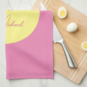 トレンディーミニマルモダンリストプレーンシンプルパステルカラー キッチンタオル (四つ折り)