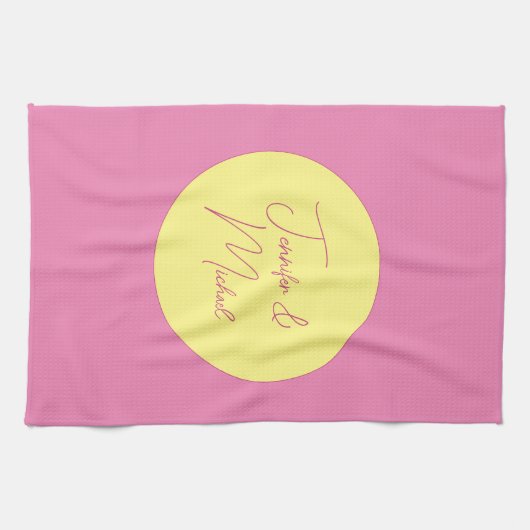 トレンディーミニマルモダンリストプレーンシンプルパステルカラー キッチンタオル (横)