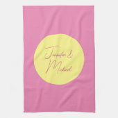 トレンディーミニマルモダンリストプレーンシンプルパステルカラー キッチンタオル (縦)