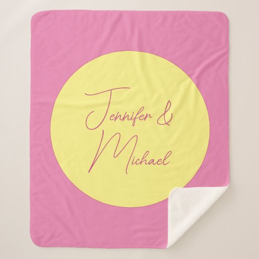 トレンディーミニマルモダンリストプレーンシンプルパステルカラー シェルパブランケット (正面)