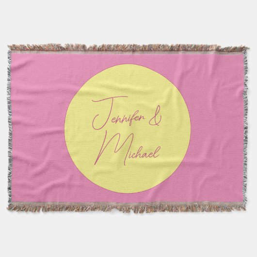 トレンディーミニマルモダンリストプレーンシンプルパステルカラー スローブランケット (正面)