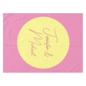 トレンディーミニマルモダンリストプレーンシンプルパステルカラー テーブルクロス (正面(横))