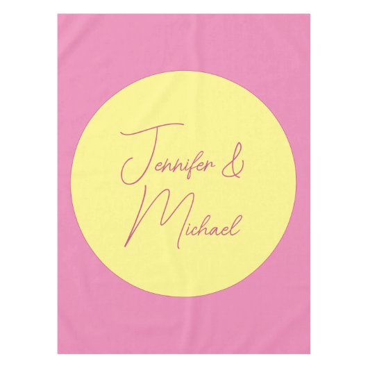 トレンディーミニマルモダンリストプレーンシンプルパステルカラー テーブルクロス (正面)