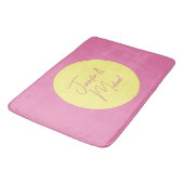 トレンディーミニマルモダンリストプレーンシンプルパステルカラー バスマット (アングル)