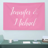 トレンディーミニマルモダンリストプレーンシンプルパステルカラー 横断幕 (トレードショー)