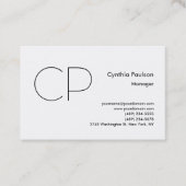 トレンディーミニマルモダンリストモノグラム平野 名刺 (正面)