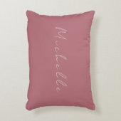 トレンディーミニマルモダンリスト手書きバラ金ゴールド アクセントクッション (正面(垂直))