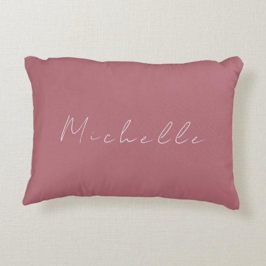 トレンディーミニマルモダンリスト手書きバラ金ゴールド アクセントクッション (裏面)