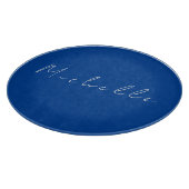 トレンディーミニマルモダンリスト手書きブルー カッティングボード (角)