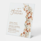 トレンディーミニマルモダン結婚リストのシグネチャードリンク 台座サイン (正面)