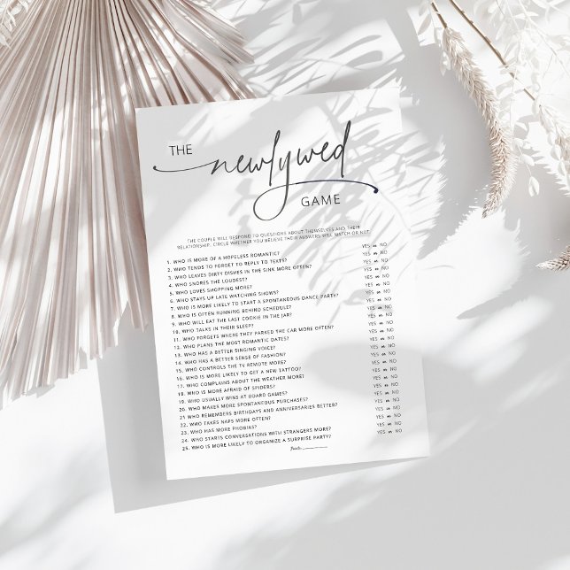 トレンディーミニマル新婚ブライダルシャワーゲーム (クリエイターアップロード済み)
