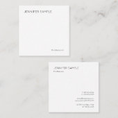 トレンディーミニモダンマリストシンプルデザインテンプレート スクエア名刺 (正面/裏面)