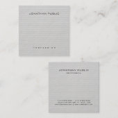 トレンディーミニモダンマリストプロフェッショナル スクエア名刺 (正面/裏面)