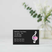 トレンディーミュージカルノートテーマ名刺 名刺 (スタンド正面)