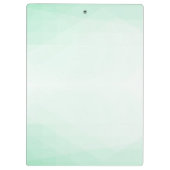 トレンディーミントグリーンエレガントテンプレート クリップボード (裏面)
