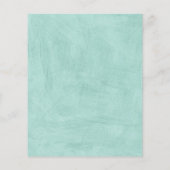 トレンディーミントグリーンドッグシルエットドッグウォーカーフライヤー チラシ (裏面)