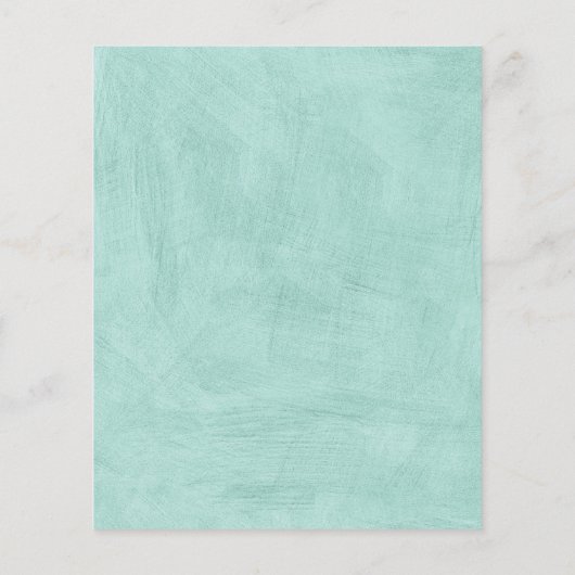 トレンディーミントグリーンドッグシルエットドッグウォーカーフライヤー チラシ (裏面)