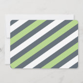 トレンディーミント&グレイ日付を保存 セーブザデート (裏面)