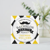 トレンディームスタッシュバチュラーパーティ招待状 招待状 (スタンド正面)