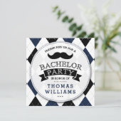 トレンディームスタッシュバチュラーパーティ招待状 招待状 (スタンド正面)