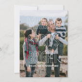 トレンディーメイキングスピリッツ明るいオーバーレイホリデー シーズンカード (正面)