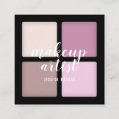 トレンディーメイクアップアーティストのアイシャドウ自然パレット スクエア名刺 (正面)
