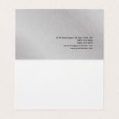 トレンディーメイクアップアーティストシルバーグレーオレンジモノグラム 名刺 (内部フラット)