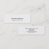 トレンディーメイクアップアーティストパールスタイル名刺 スキニー名刺 (正面/裏面)