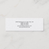 トレンディーメイクアップアーティストパールスタイル名刺 スキニー名刺 (裏面)