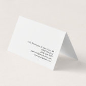 トレンディーメイクアップアーティストホワイトスタイル名刺 名刺 (裏面)