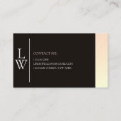 トレンディーメイクアップアーティスト光グラデーシカラフルョン 名刺 (裏面)