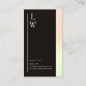 トレンディーメイクアップアーティスト光グラデーシカラフルョン 名刺 (裏面)