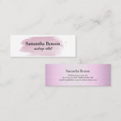 トレンディーメイクアップアーティスト スキニー名刺 (正面/裏面)