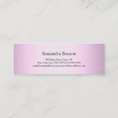 トレンディーメイクアップアーティスト スキニー名刺 (裏面)