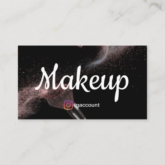トレンディーメイクアップアーティスト 名刺 (裏面)