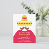 トレンディーメキシコソンブレロムストヒスフィエスタパーティー 招待状 (スタンド正面)