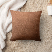 トレンディーメタリック銅パティーナレザーテクスチャ クッション (ブランケット)