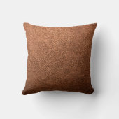 トレンディーメタリック銅パティーナレザーテクスチャ クッション (裏面)