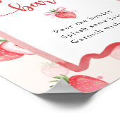 トレンディーメドウいちご赤ちゃんシャワー桃佐バー ポスター (角)