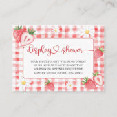 トレンディーメドウ赤ちゃんシャワー用いちご本 エンクロージャーカード (正面)