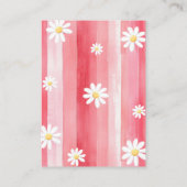 トレンディーメドウ赤ちゃんシャワー用いちご本 エンクロージャーカード (裏面)