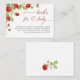 トレンディーメドウ赤ちゃんシャワー用いちご本 エンクロージャーカード