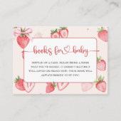 トレンディーメドウ赤ちゃんシャワー用いちご本 エンクロージャーカード (正面)