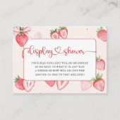 トレンディーメドウ赤ちゃんシャワー用いちご本 エンクロージャーカード (正面)