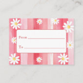 トレンディーメドウ赤ちゃんシャワー用いちご本 エンクロージャーカード (裏面)