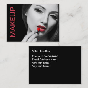 トレンディーメモダンークアップアーティスト名刺 名刺
