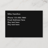 トレンディーメモダンークアップアーティスト名刺 名刺 (裏面)