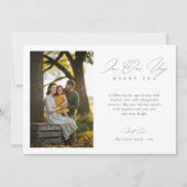 トレンディーメリーエラモダンファミリー写真クリスマス シーズンカード (正面)