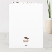 トレンディーメリークリスマスカーファミリーの写真 カード (裏面)