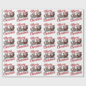 トレンディーメリークリスマスサンタスリートインディア ラッピングペーパー (フラット)